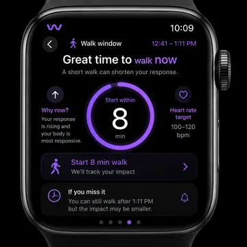 Walk window on Apple Watch